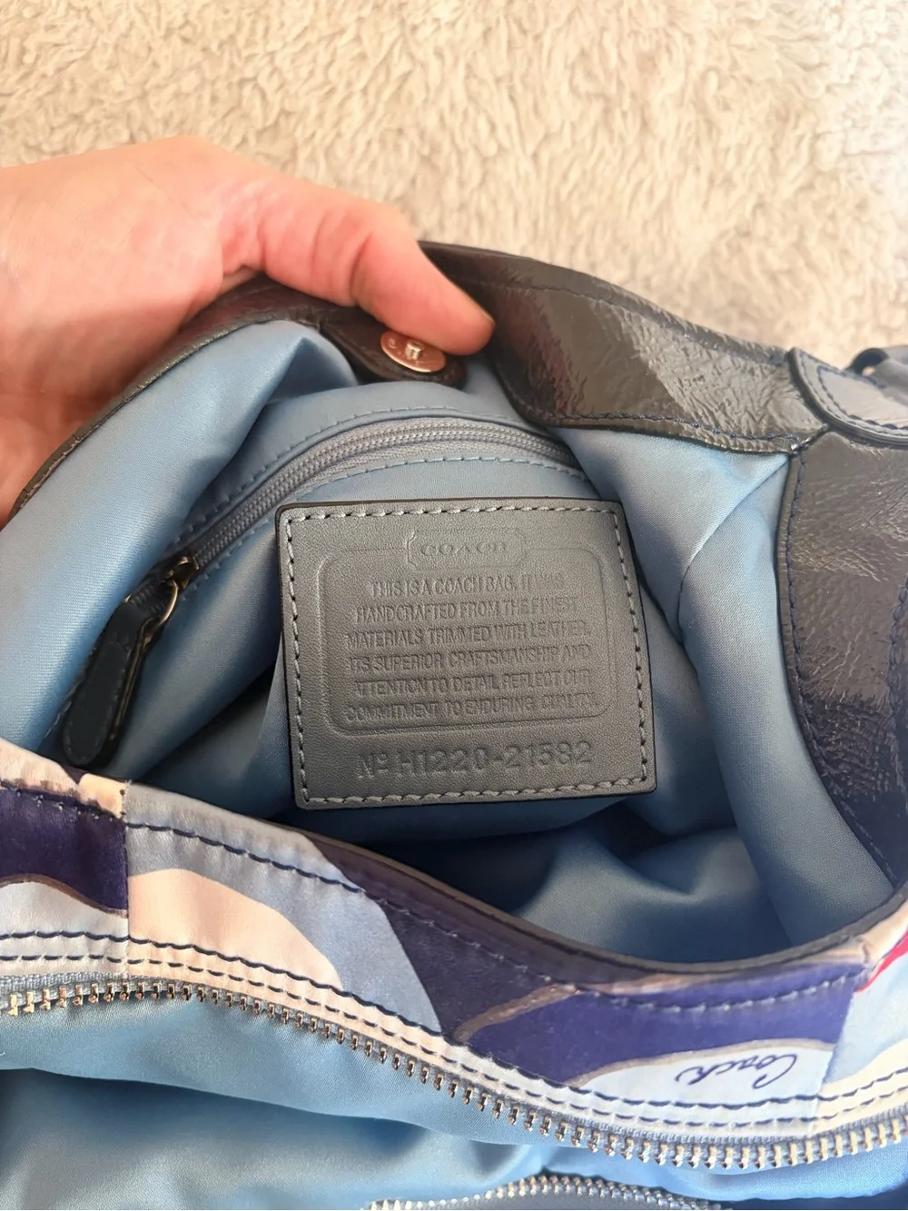 Coach Madison Signature Graphic Op Art Maggie Shoulder Bag  with Wallet